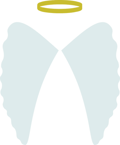 angel wings with halo on transparent background vector art - Download Free Stock Videos Pikwizard.com