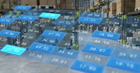 Warehouse Integrated with Digital Financial Data Overlay