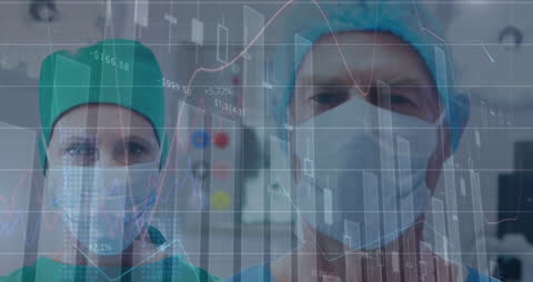 Healthcare Professionals Analyzing Financial Trends