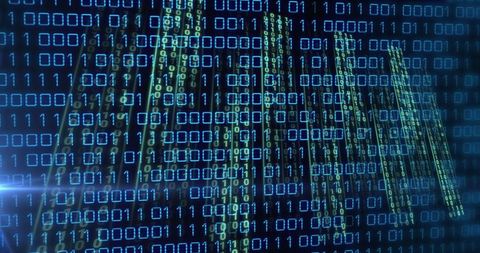 Flowing Data Streams on Digital Interface for Global Business Concept - Download Free Stock Images Pikwizard.com