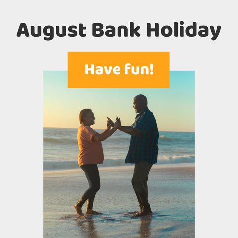Joyful African American Couple Dancing at Beach During Bank Holiday