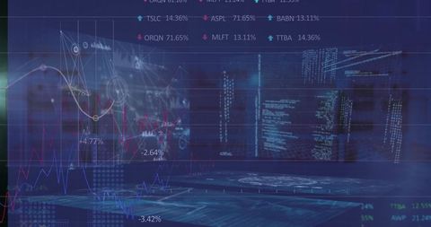 Futuristic Holographic Financial Data Interface Background - Download Free Stock Images Pikwizard.com