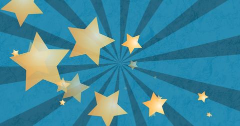 Shimmering Stars on Textured Blue Background - Download Free Stock Images Pikwizard.com