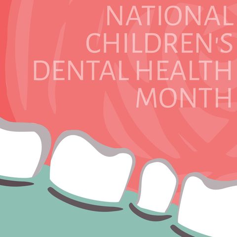 playful design celebrating children's dental health month - Download Free Stock Templates Pikwizard.com
