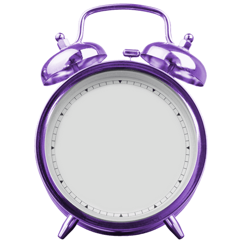 vibrant purple alarm clock with transparent face design - Download Free Stock Videos Pikwizard.com