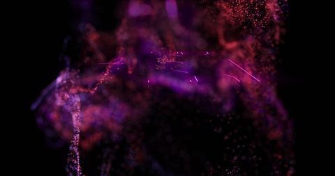 Futuristic Neon Basketball Court with Digital Particles Concept - Download Free Stock Images Pikwizard.com