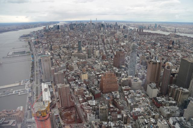 Panoramic View of Lower Manhattan in New York City - Download Free Stock Images Pikwizard.com