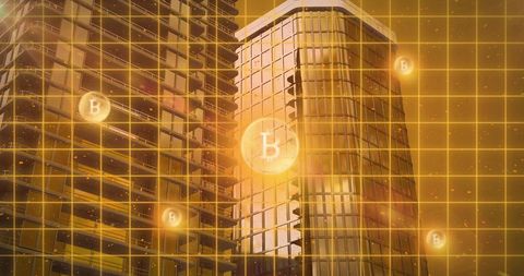 Bitcoin in Urban Architecture: Financial Technology Concept - Download Free Stock Images Pikwizard.com