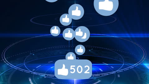 Social Media Likes Illustrating Popularity on Digital Platform