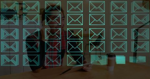 Chef Interacting with Digital Environment in Cafeteria Space