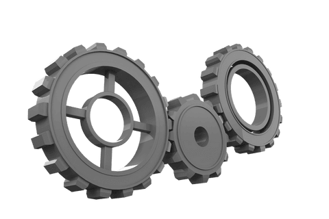 grey cogs on transparent background for productivity and workflow design - Download Free Stock Videos Pikwizard.com