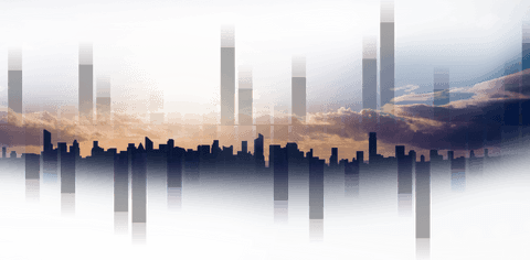 Transparent Urban Mirage Cityscape Illustration with Skyscrapers - Download Free Stock Videos Pikwizard.com