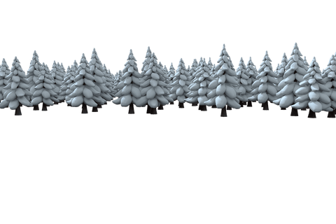 winter snow-covered fir trees on transparent background - Download Free Stock Videos Pikwizard.com