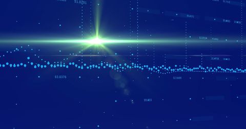 Financial Data Processing Concept with Blue Digital Background - Download Free Stock Images Pikwizard.com