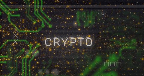Digital Crypto Network Concept with Cyber Aesthetics - Download Free Stock Images Pikwizard.com
