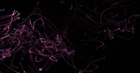 Violet abstract streams on black background