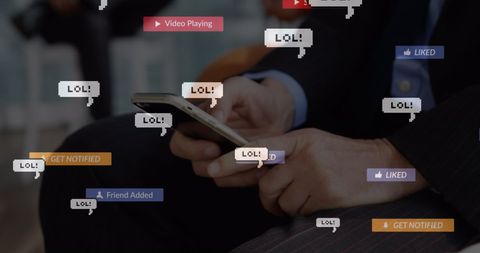 Businessman Engaging with Social Media Platform on Smartphone - Download Free Stock Images Pikwizard.com