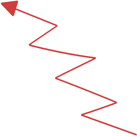 red statistic arrow on transparent background: direction concept - Download Free Stock Videos Pikwizard.com