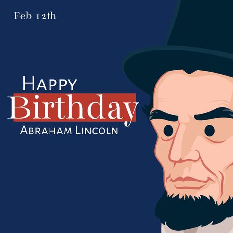 stylish illustration commemorating abraham lincoln's birthday - Download Free Stock Templates Pikwizard.com