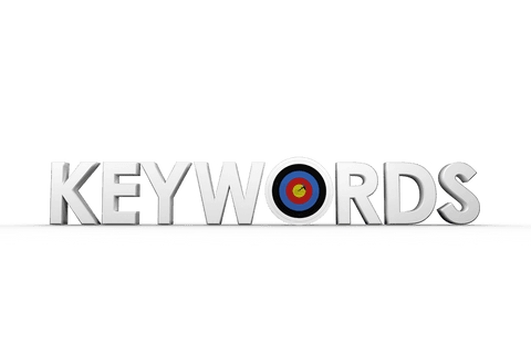 transparent text art with target symbol in keywords display - Download Free Stock Videos Pikwizard.com