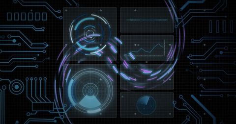 Abstract Data Processing with Futuristic Interface Design - Download Free Stock Images Pikwizard.com