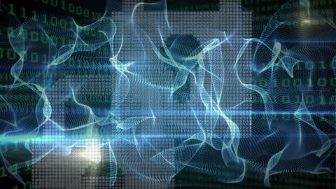 Conceptual Digital Security and Data Network Banner