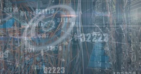 Comprehensive Digital Network with Numerical Data Overlays - Download Free Stock Images Pikwizard.com