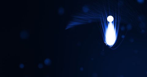 Glowing Blue Light Beams on Dark Abstract Background - Download Free Stock Images Pikwizard.com