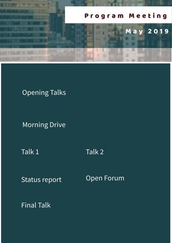 Corporate Event Schedule with Professional Cityscape Background - Download Free Stock Templates Pikwizard.com