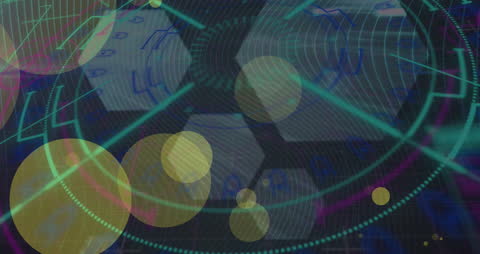 Abstract Digital Interface and Data Concept