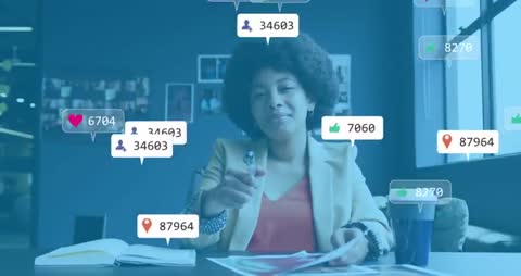 Marketer Celebrating Increased Engagement in Modern Workspace