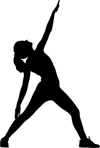 transparent silhouette of woman stretching: fitness concept - Download Free Stock Videos Pikwizard.com