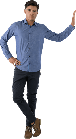 confident young businessman standing with hand on hip, transparent background - Download Free Stock Videos Pikwizard.com