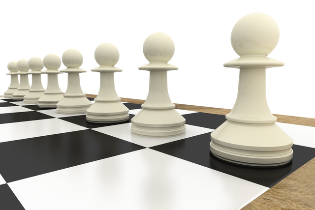 Transparent Chess Board with White Pawns Arrangement - Download Free Stock Videos Pikwizard.com