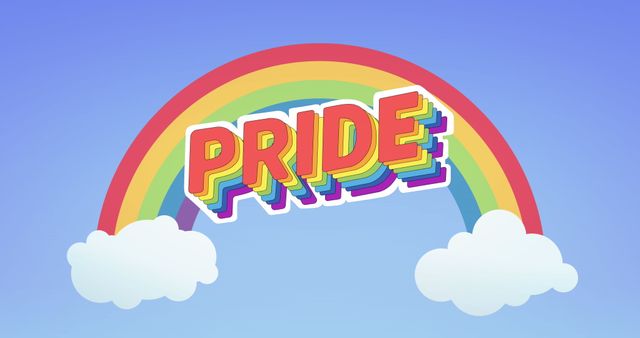 LGBT PRIDE Text on Rainbow Background - Download Free Stock Images Pikwizard.com