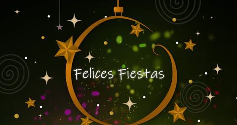 Festive Holiday Celebration Banner with Decorations