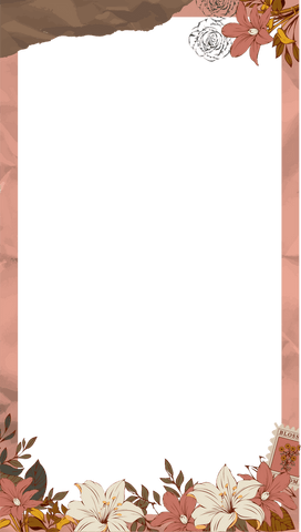 elegant flat floral frame with torn-paper edge on transparent background - Download Free Stock Videos Pikwizard.com