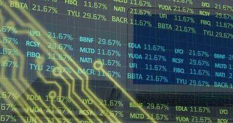 Digital Data Processing and Financial Analysis Interface - Download Free Stock Images Pikwizard.com