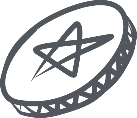 minimalist star medallion on transparent background - Download Free Stock Videos Pikwizard.com