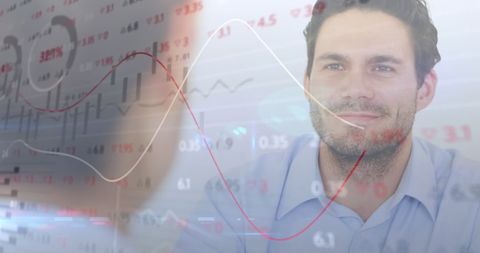 Financial Professional Analyzing Data with Futuristic Interface - Download Free Stock Images Pikwizard.com