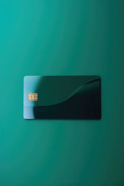 Green Premium Credit Card with Modern Design on Green Background - Download Free Stock Photos Pikwizard.com