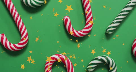 Festive Falling Stars with Christmas Candy Canes
