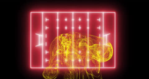 Futuristic Hand Interacting with a Digital Interface