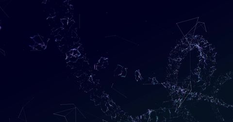 Abstract Plexus DNA Network on Dark Background - Download Free Stock Images Pikwizard.com