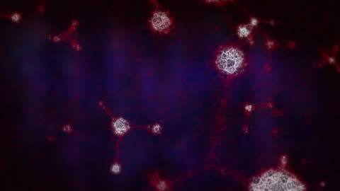 Abstract Molecular Network Animation Background