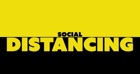 Social Distancing Warning Sign