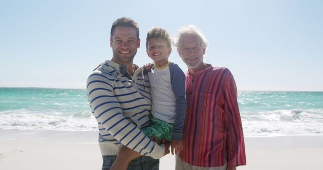 Multigenerational Family Enjoying Day at Beach - Download Free Stock Images Pikwizard.com