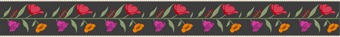 seamless floral border pattern with transparent background - Download Free Stock Videos Pikwizard.com