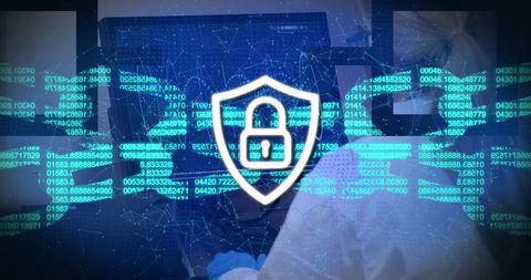 Digital Security Shield Overlaying Virtual Data Connections