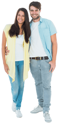 Smiling Couple Standing Together Transparent Background - Download Free Stock Videos Pikwizard.com